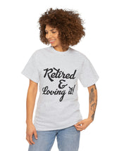 Retirement (Front and Back) with Retirement Poem - Unisex Heavy Cotton Tee