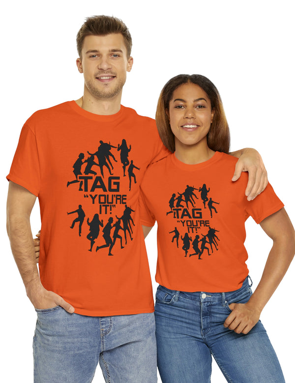 The game of Tag has never been funner! Unisex Heavy Cotton Tee