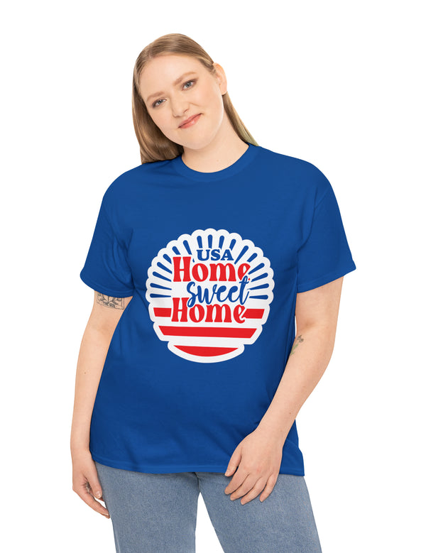 USA, Home Sweet Home - Unisex Heavy Cotton Tee