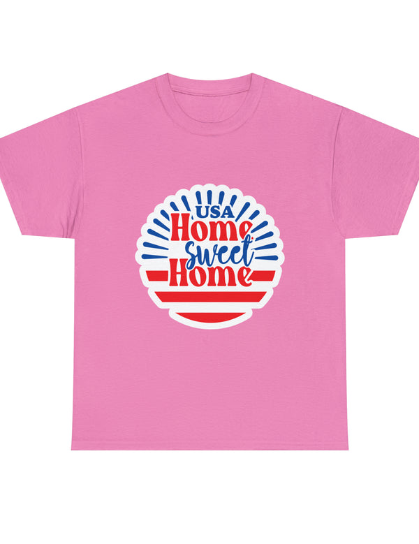 USA, Home Sweet Home - Unisex Heavy Cotton Tee