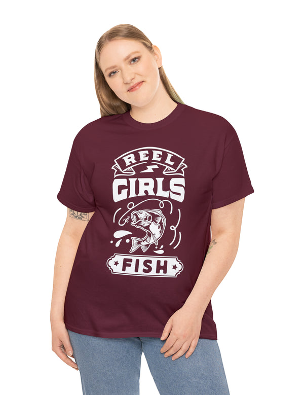 Reel Girls Fish! Unisex Heavy Cotton Tee