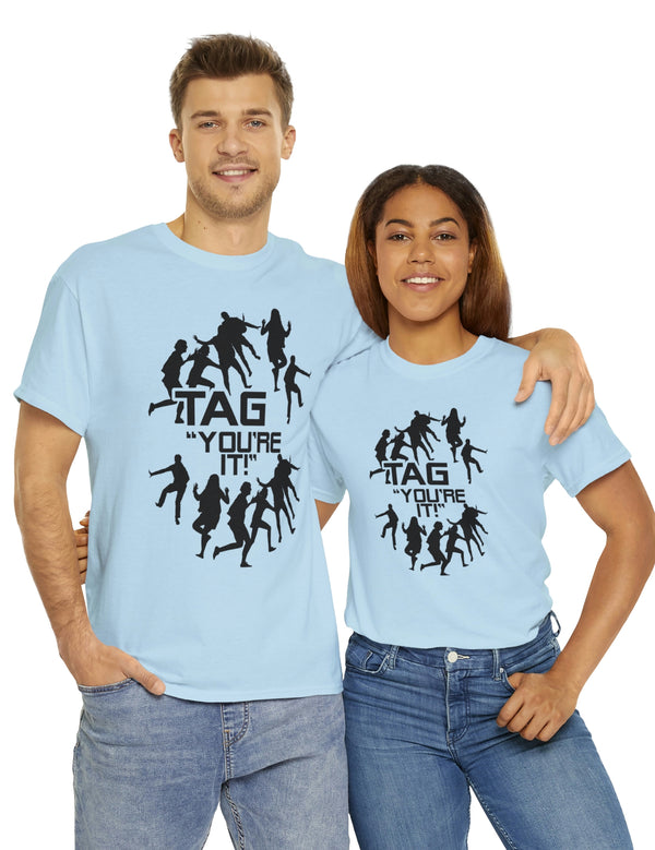 The game of Tag has never been funner! Unisex Heavy Cotton Tee