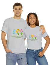 Flourish like the flowers - Psalm 103:15 - Unisex Heavy Cotton Tee