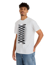 Weird Helix Optical Illusion in Unisex Heavy Cotton Tee