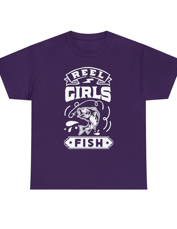 Reel Girls Fish! Unisex Heavy Cotton Tee