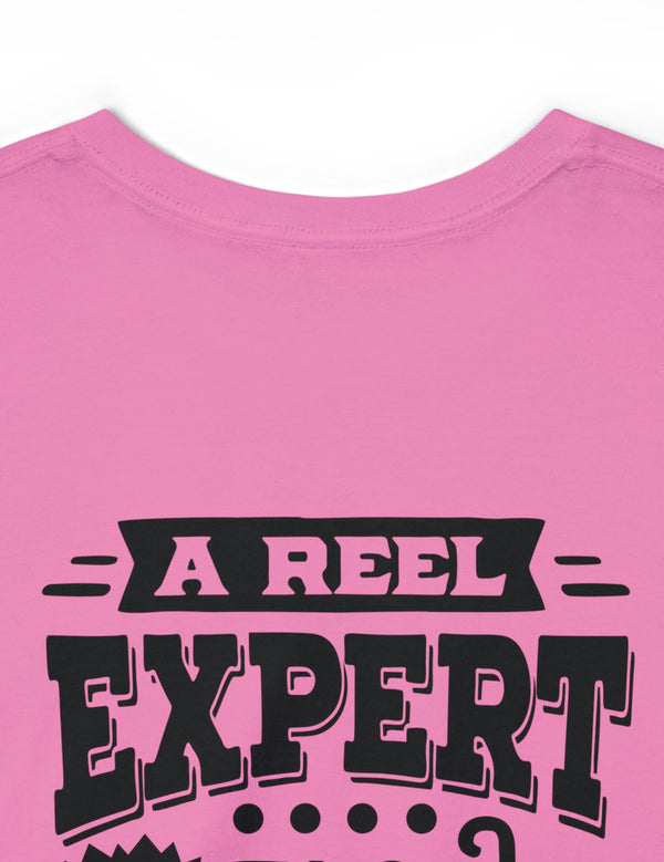 A REEL expert can tackle anything! Front-Blank, Back-Image