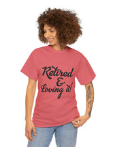 Retirement (Front and Back) with Retirement Poem - Unisex Heavy Cotton Tee