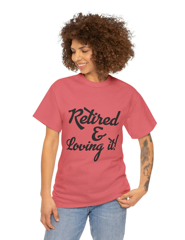 Retirement (Front and Back) with Retirement Poem - Unisex Heavy Cotton Tee