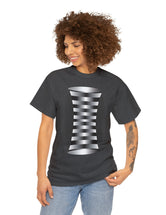 Weird Helix Optical Illusion in Unisex Heavy Cotton Tee