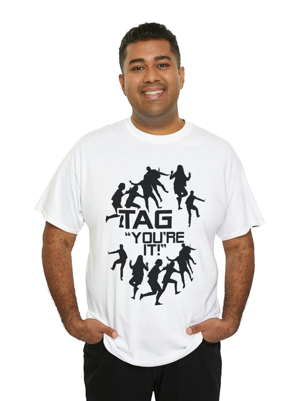 The game of Tag has never been funner! Unisex Heavy Cotton Tee