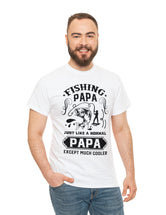 Fishing PaPa. Just like a normal PaPa but much cooler. Unisex Heavy Cotton Tee