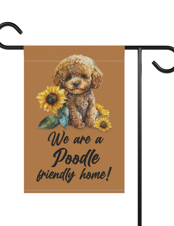 Sunflower Poodle - Garden Flag, Garden & House Banner