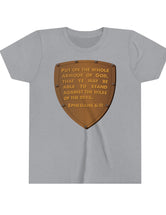 Kids - Put on the whole armor of God in this Youth Short Sleeve Tee