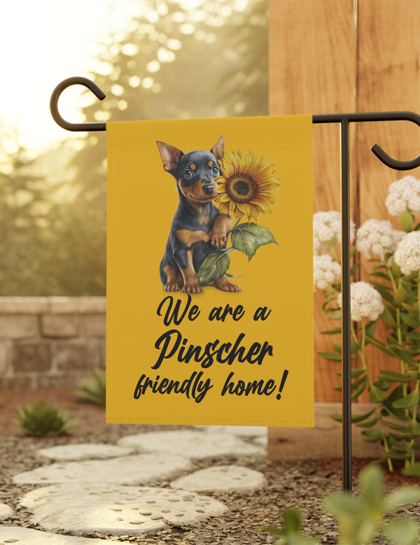 Sunflower Pinscher - Garden Flag, Garden & House Banner