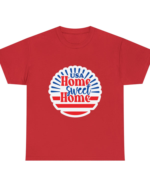 USA, Home Sweet Home - Unisex Heavy Cotton Tee