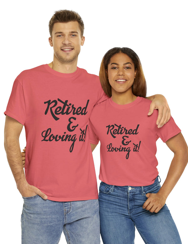 Retirement (Front and Back) with Retirement Poem - Unisex Heavy Cotton Tee