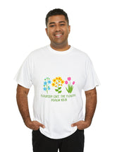 Flourish like the flowers - Psalm 103:15 - Unisex Heavy Cotton Tee