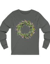 Wreath Farm Shirt in Long Sleeves - Unisex Jersey Long Sleeve Tee