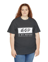 God is my Refuge - Psalm 91 - Unisex Heavy Cotton Tee