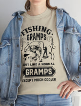 Fishing Gramps. Just like a normal Gramps but much cooler. Unisex Heavy Cotton Tee