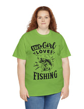 This Girl Loves Fishing! Unisex Heavy Cotton Tee