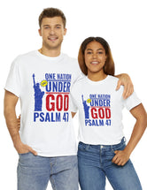 One Nation Still Under God - Psalm 47 -Unisex Heavy Cotton Tee