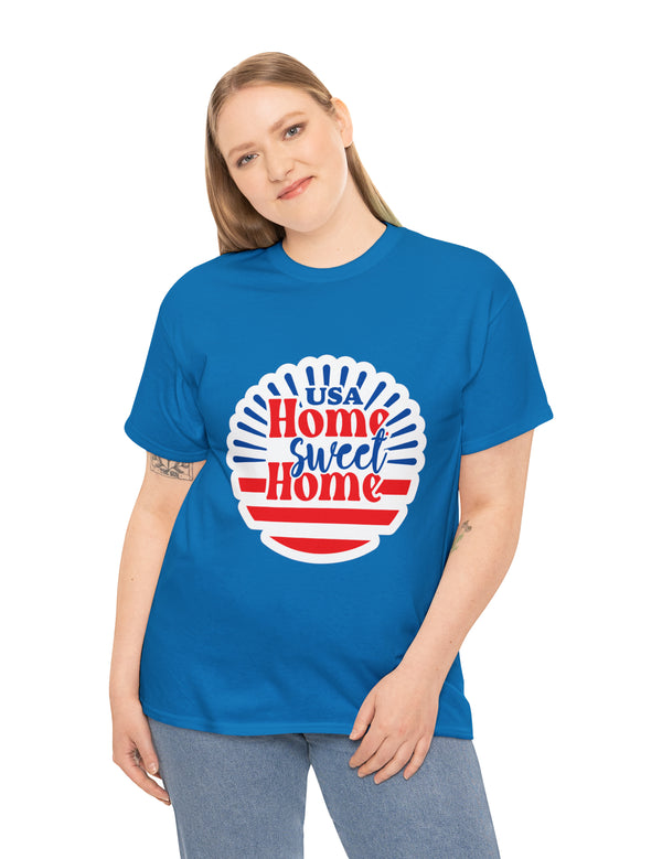 USA, Home Sweet Home - Unisex Heavy Cotton Tee