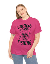 This Girl Loves Fishing! Unisex Heavy Cotton Tee