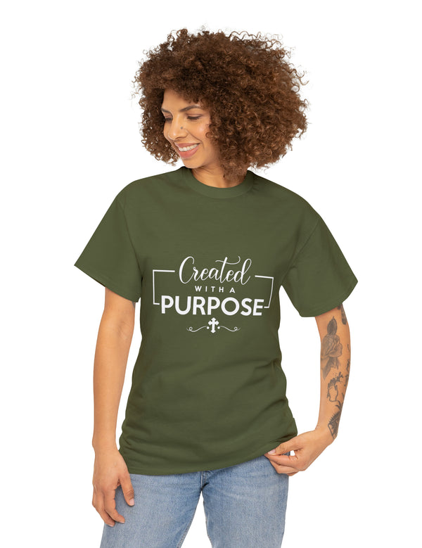 Created with a purpose. Unisex Heavy Cotton Tee