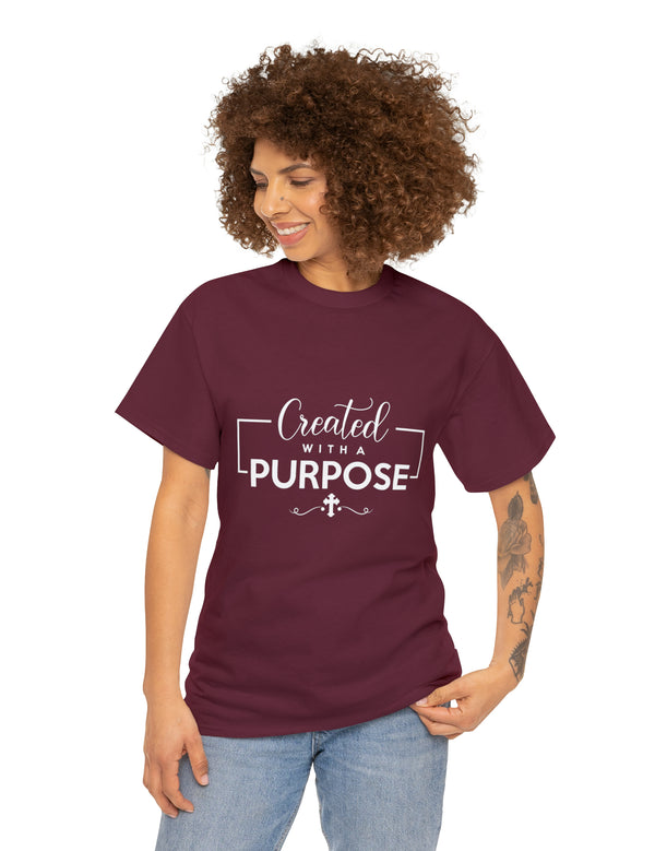 Created with a purpose. Unisex Heavy Cotton Tee