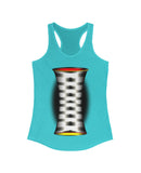 Strange "Out-Of-This-World" Helix style in a Women's Ideal Racerback Tank
