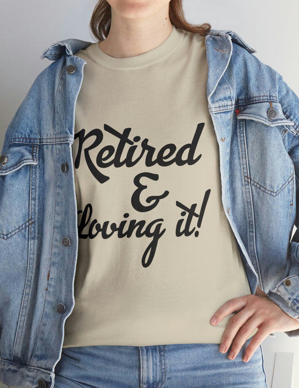 Retirement (Front and Back) with Retirement Poem - Unisex Heavy Cotton Tee