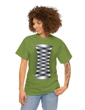 Weird Helix Optical Illusion in Unisex Heavy Cotton Tee