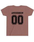 "Anderson" name on back of Youth Size Shirt.