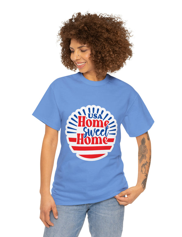 USA, Home Sweet Home - Unisex Heavy Cotton Tee