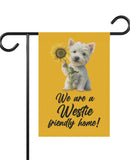 Sunflower Westie - Garden Flag, Garden & House Banner