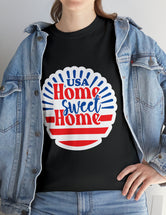 USA, Home Sweet Home - Unisex Heavy Cotton Tee