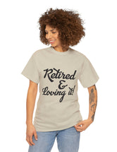 Retirement (Front and Back) with Retirement Poem - Unisex Heavy Cotton Tee