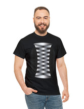 Weird Helix Optical Illusion in Unisex Heavy Cotton Tee