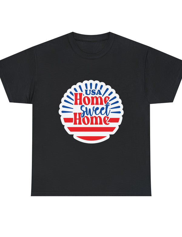 USA, Home Sweet Home - Unisex Heavy Cotton Tee