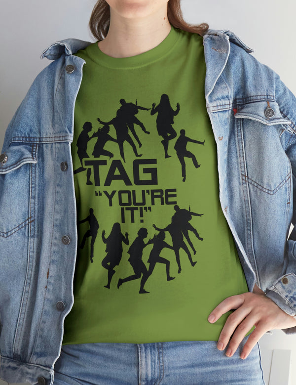 The game of Tag has never been funner! Unisex Heavy Cotton Tee