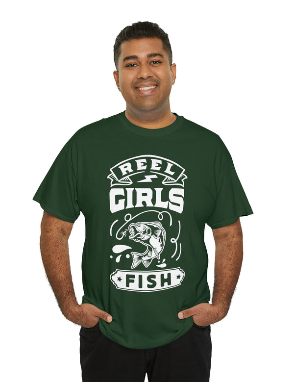 Reel Girls Fish! Unisex Heavy Cotton Tee