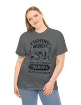 Fishing Grandpa. Just like a normal grandpa but much cooler. Unisex Heavy Cotton Tee