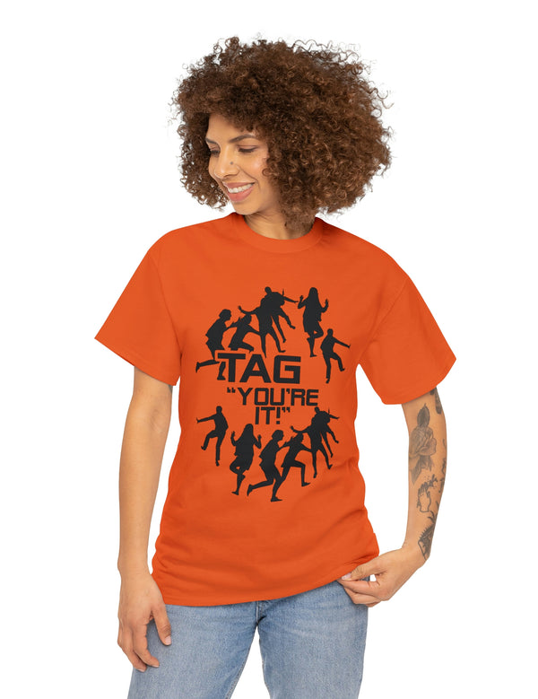 The game of Tag has never been funner! Unisex Heavy Cotton Tee