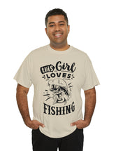 This Girl Loves Fishing! Unisex Heavy Cotton Tee