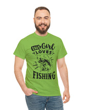 This Girl Loves Fishing! Unisex Heavy Cotton Tee