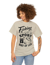 Fishing is not a sport. It's a way of life. This super comfy unisex tee comes in heavy cotton.