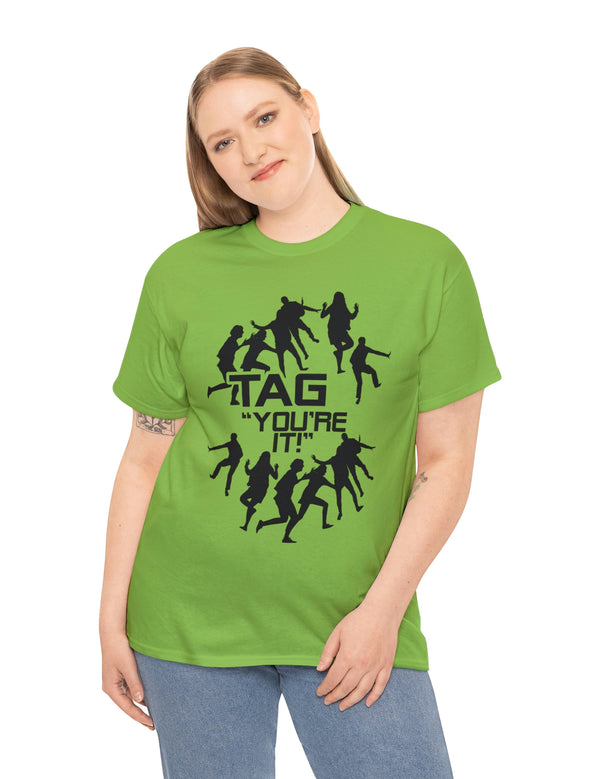 The game of Tag has never been funner! Unisex Heavy Cotton Tee