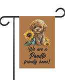 Sunflower Poodle - Garden Flag, Garden & House Banner