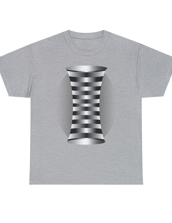 Weird Helix Optical Illusion in Unisex Heavy Cotton Tee